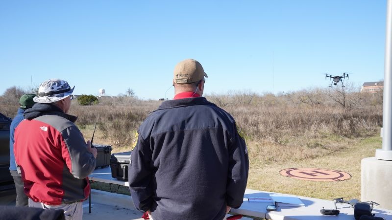 Flying a drone